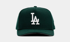Los Angeles Dodgers Curve 950AF Snapback Mens Hat (Dark Green/White)