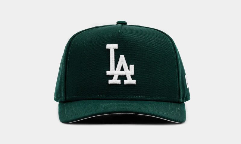 Los Angeles Dodgers Curve 950AF Snapback Mens Hat (Dark Green/White)
