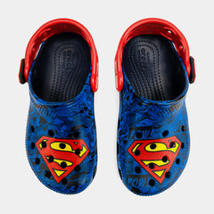 Superman Classic Clog Preschool/Grade School Sandals (Blue/Red)