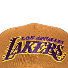 New Era 9Seventy Los Angeles Lakers Alternate Stretch-Snapback Hat - Khaki, Brown