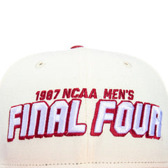 New Era 59Fifty Indiana Hoosiers 1987 Final Four Patch Final Four Hat - White, Cardinal