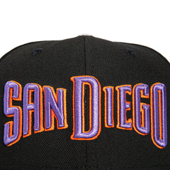 New Era 59Fifty San Diego Padres Logo Patch San Diego Hat - Black, Grey