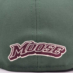 Manitoba Moose 10Th Season AHL Exclusive New Era 59Fifty Fitted Hat - Pine/Maroon