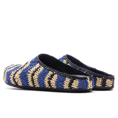 Marni X No Vacancy Inn Fussbett Sabot - Vivid Blue/Natural