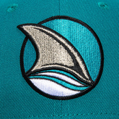 New Era 59Fifty San Jose Sharks 15Th Anniversary Patch Alternate Hat - Teal, Black