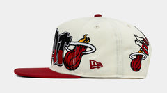 Miami Heat All Star 950AF Snapback Mens Hat (White/Black/Red)
