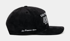 San Francisco 49Ers Black Suede 950AF Snapback Mens Hat (Black)