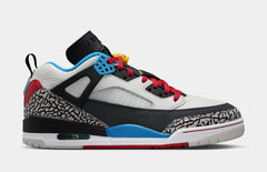 Spizike Low SE Mens Basketball Shoes (Neutral Grey/Varsity Maize/Surf Blue)