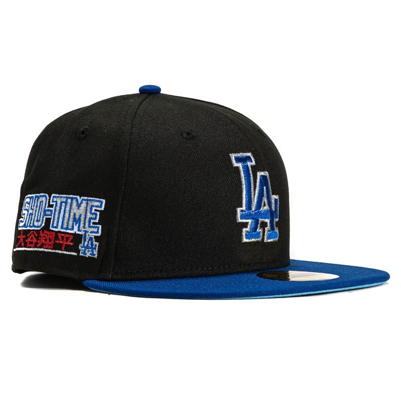 New Era 59Fifty Los Angeles Dodgers Sho-Time Patch Hat - Black, Royal