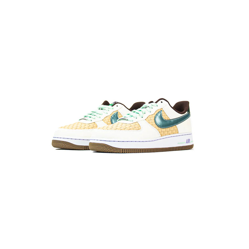 Nike Air Force 1 Retro QS Summit White Glacier Blue Beige Brown IB5722-100 Sneaker Shoe Trainer