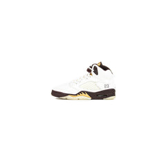 WMNS Nike Air Jordan 5 Retro Earth Metallic Gold Sail White Black DD9336-200 Sneaker Shoe Trainer