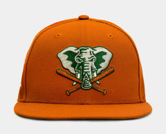 Rust Oakland A'S 59Fifty Mens Fitted Hat (Orange)