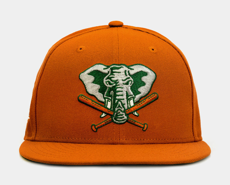 Rust Oakland A'S 59Fifty Mens Fitted Hat (Orange)