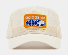 Worldwide Full Mesh Trucker Mens Hat (Beige/Orange)