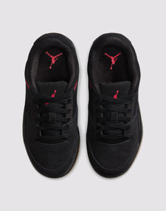 Kids Jordan Flight Court GS' Black Varsity Red Gum Med Brown Shoe Sneaker Shoe