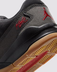 Kids Jordan Flight Court GS' Black Varsity Red Gum Med Brown Shoe Sneaker Shoe