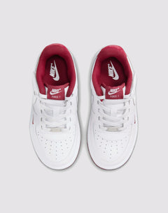 Nike Air Force 1 Low Easyon LV8 3 Preschool Boys' "White/Team Red"