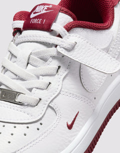 Nike Air Force 1 Low Easyon LV8 3 Preschool Boys' "White/Team Red"
