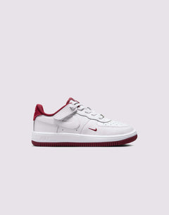 Nike Air Force 1 Low Easyon LV8 3 Preschool Boys' "White/Team Red"