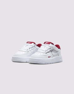 Nike Air Force 1 Low LV8 Easyon Toddler Boys' "White/Team Red"