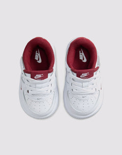 Nike Air Force 1 Low LV8 Easyon Toddler Boys' "White/Team Red"