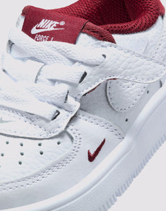 Nike Air Force 1 Low LV8 Easyon Toddler Boys' "White/Team Red"