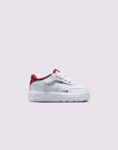 Nike Air Force 1 Low LV8 Easyon Toddler Boys' "White/Team Red"