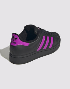 Adidas Originals Superstar II "Black/Flash Pink" Grade School Girls'