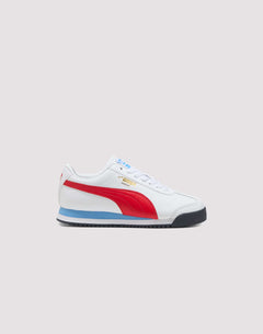 Puma Roma 24 Standard Grade School Boys' "White/Red/Blue"