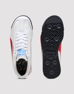 Puma Roma 24 Standard Grade School Boys' "White/Red/Blue"