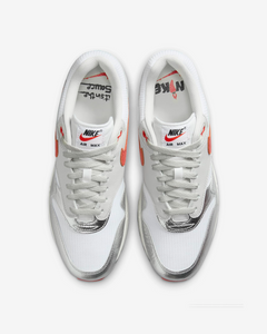 Nike Air Max 1 Premium White/Metallic Silver/Neutral Grey/Chile Red HF7746-100