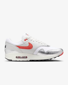 Nike Air Max 1 Premium White/Metallic Silver/Neutral Grey/Chile Red HF7746-100