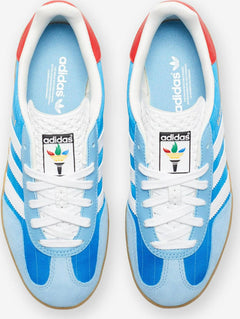 ADIDAS GAZELLE INDOOR Blue White Red Brown GUM IF9643 Sneaker Shoe Trainer