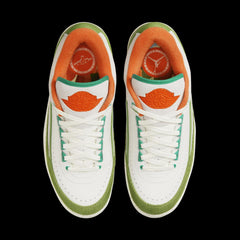 Wmns Nike AIR JORDAN 2 RETRO TITAN White Orange Teal Green DV6206-183 Sneaker