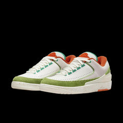 Wmns Nike AIR JORDAN 2 RETRO TITAN White Orange Teal Green DV6206-183 Sneaker