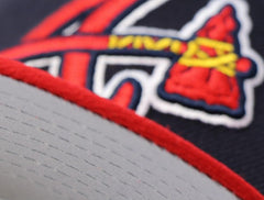 NEW ERA ATLANTA BRAVES '05-'06 Navy Blue Red Gray 59Fifty 5950 Patch Fitted