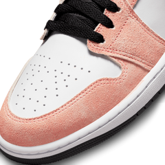 Kids Nike Air Jordan 1 Mid SE GS Flight Club Ember Sundial Pink White Black DX4332-800
