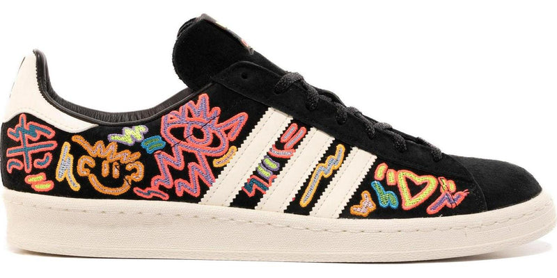Adidas Campus 80's Pride Black White Pink GX6390 Sneaker Shoe Trainer