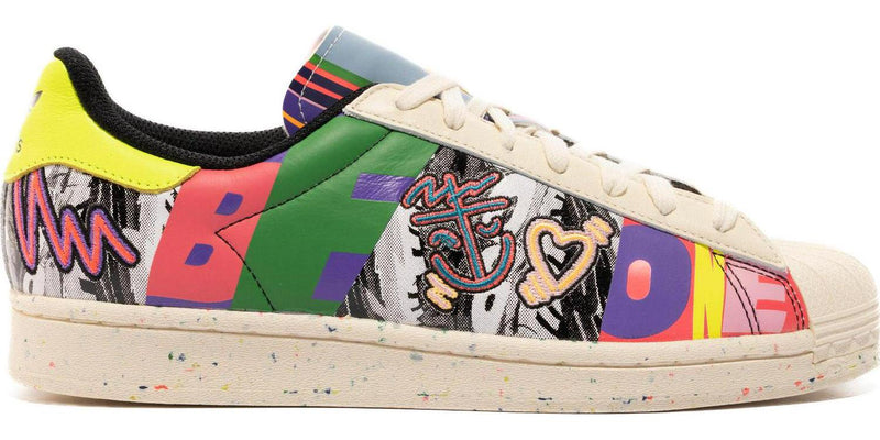 Adidas Pride Superstar White Green Pink Black Yellow GX6395 Sneaker Shoe Trainer