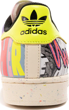 Adidas Pride Superstar White Green Pink Black Yellow GX6395 Sneaker Shoe Trainer