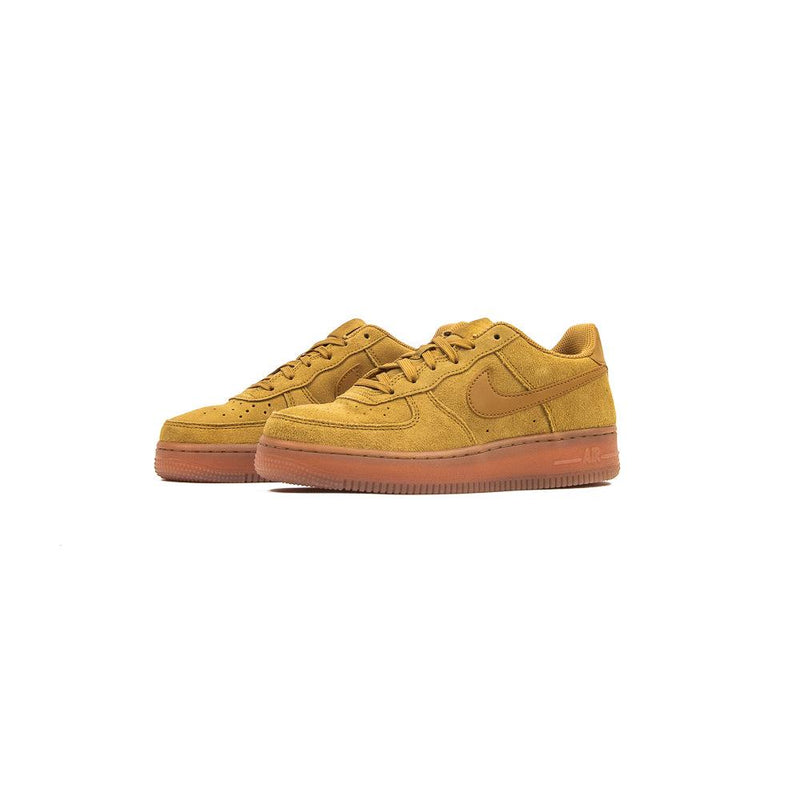 Kids Nike Air Force 1 LV8 GS Wheat Wheat-Gum Light Brown Shoe Sneaker Trainer