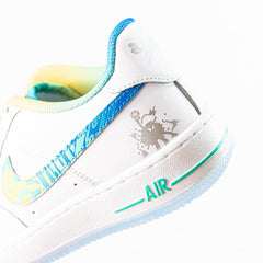 Kids Air Force 1 LV8 GS White Multi-Color White Shoe Sneaker Trainer