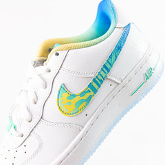 Kids Air Force 1 LV8 GS White Multi-Color White Shoe Sneaker Trainer