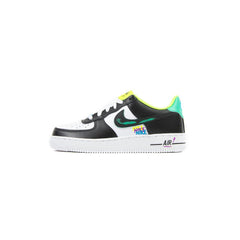 Kids Nike Air Force 1 LV8 GS White Black Laser Blue Volt Shoe Sneaker Trainer