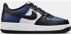 Kids Nike Air Force 1 GS Low Navy White Black Red HJ9201-400 Shoe Trainer