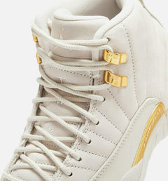 WMNS Air Jordan 12 Retro Phantom Metallic Gold White FD9101-007 Shoe Sneaker