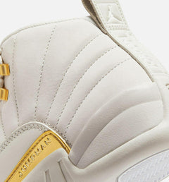 WMNS Air Jordan 12 Retro Phantom Metallic Gold White FD9101-007 Shoe Sneaker