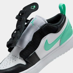 Kids Nike Air Jordan 1 Low Alt PS White Green Glow Black DR9748-131 Shoe Sneaker