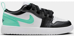 Kids Nike Air Jordan 1 Low Alt PS White Green Glow Black DR9748-131 Shoe Sneaker