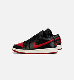 WMNS Air Jordan 1 Low Bred Sail Black Red White DC0774-061 Shoe Sneaker Trainer